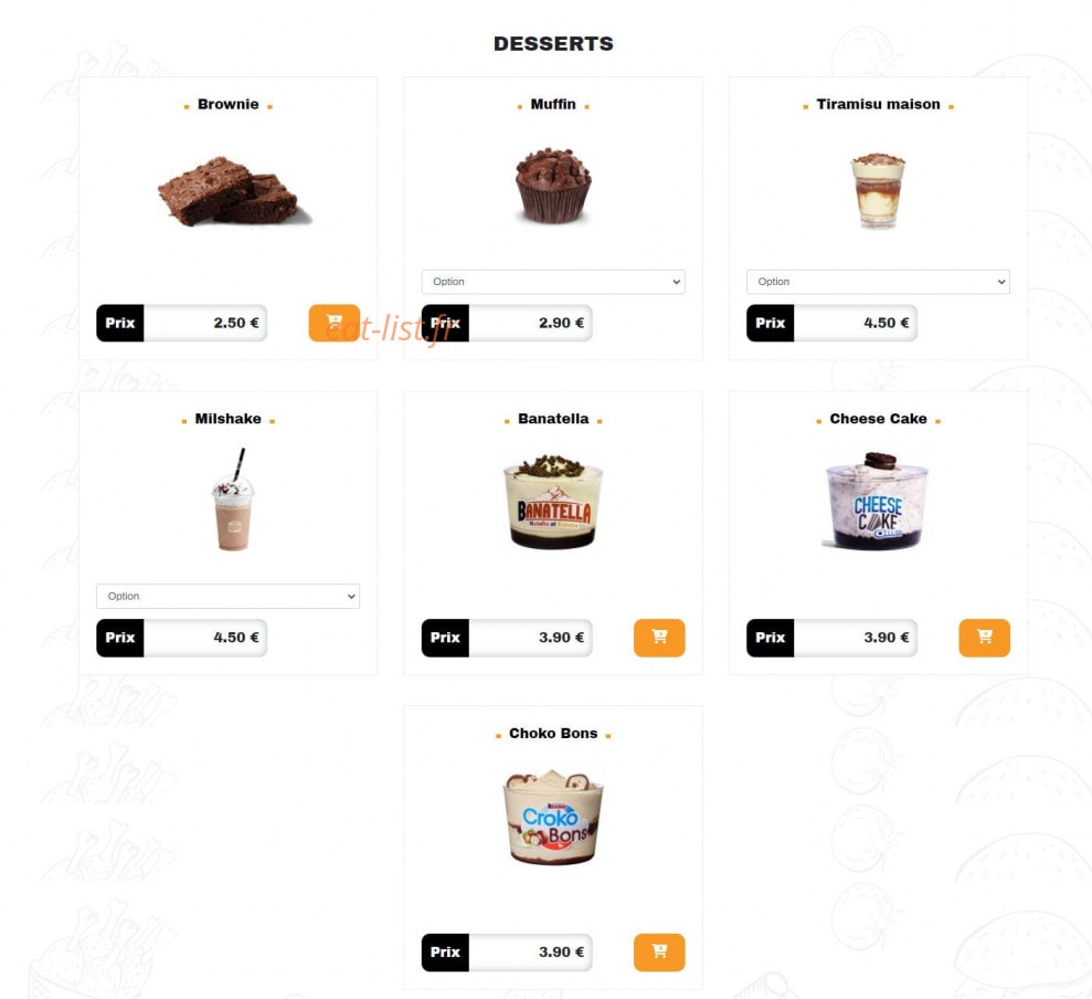 My Burger — carte page 14