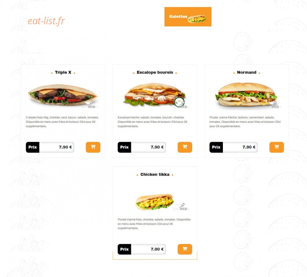My Burger — carte page 7