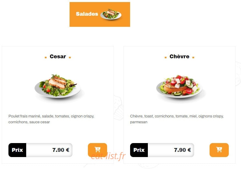 My Burger — carte page 9
