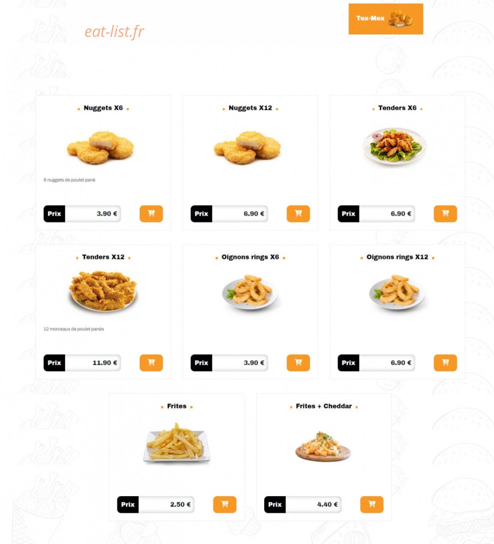 My Burger — carte page 8