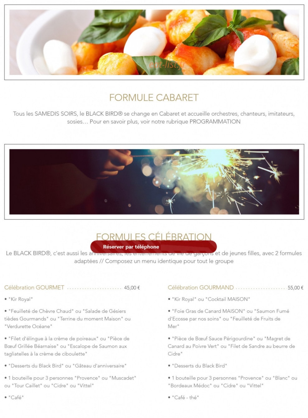 Le Black Bird — carte page 3