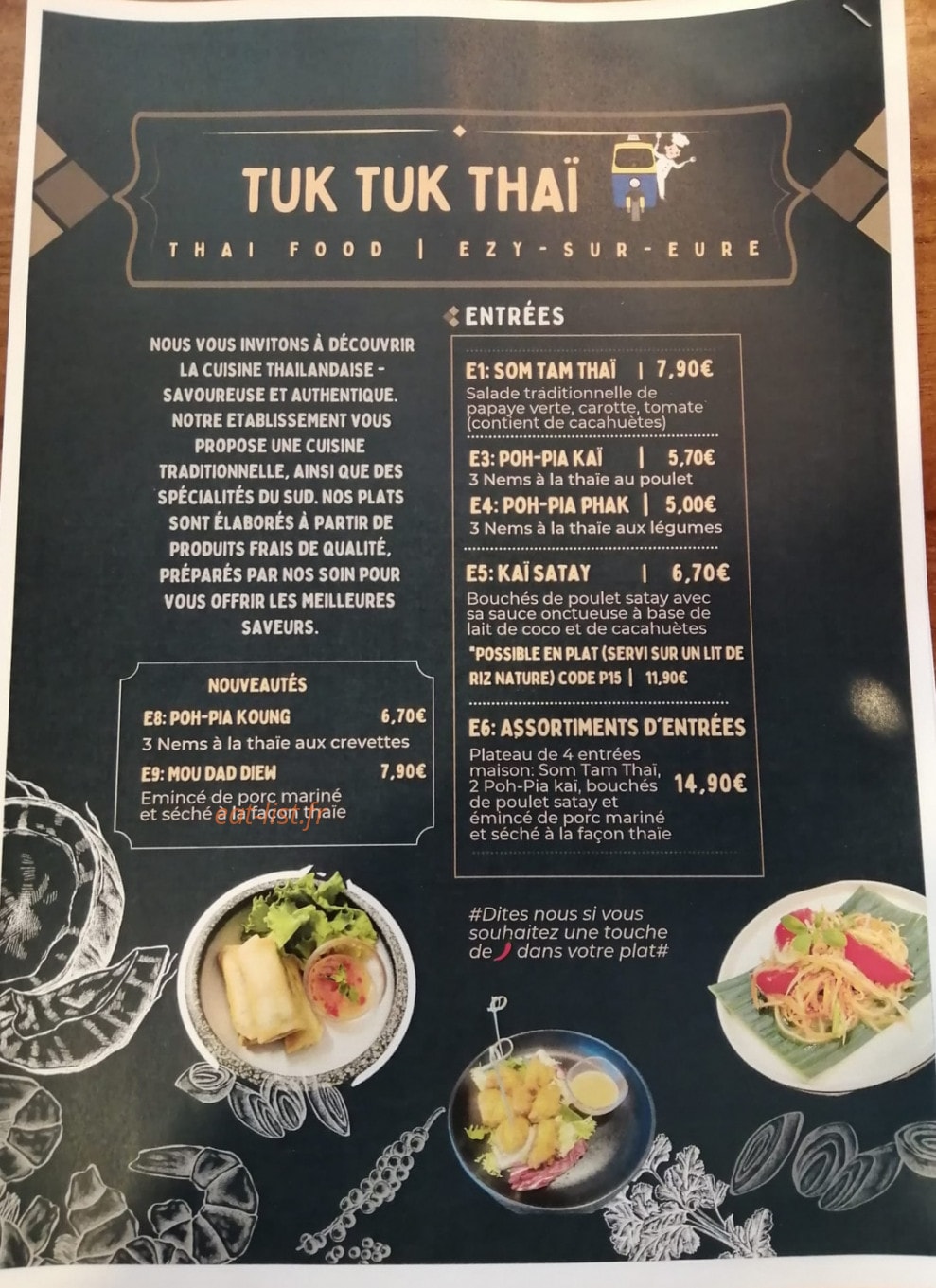 Tuk Tuk Thai — carte page 1