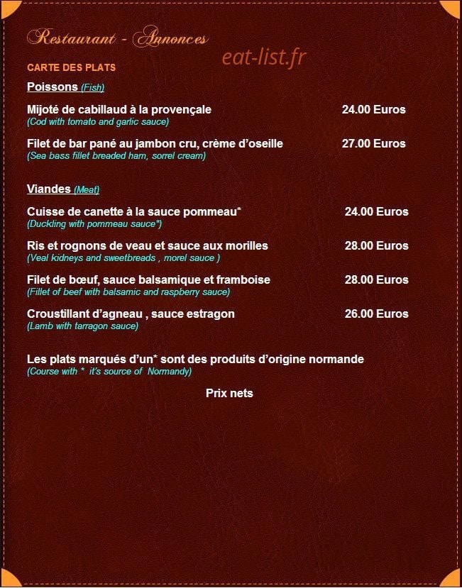 Le Manoir du Soleil — carte page 6
