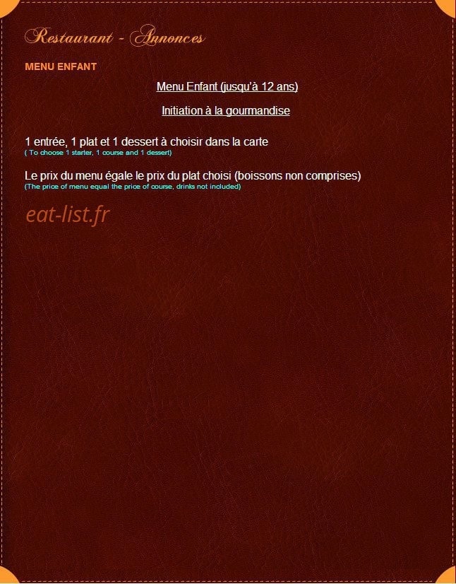 Le Manoir du Soleil — carte page 8