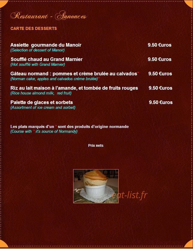 Le Manoir du Soleil — carte page 7