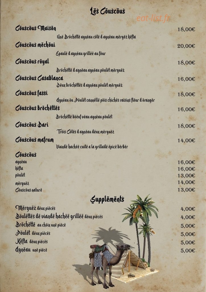 Le Casablanca — carte page 4