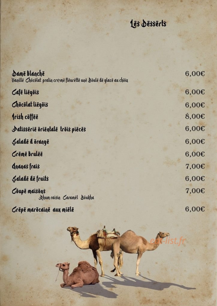 Le Casablanca — carte page 5