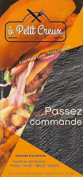 O Petit Creux — carte page 1