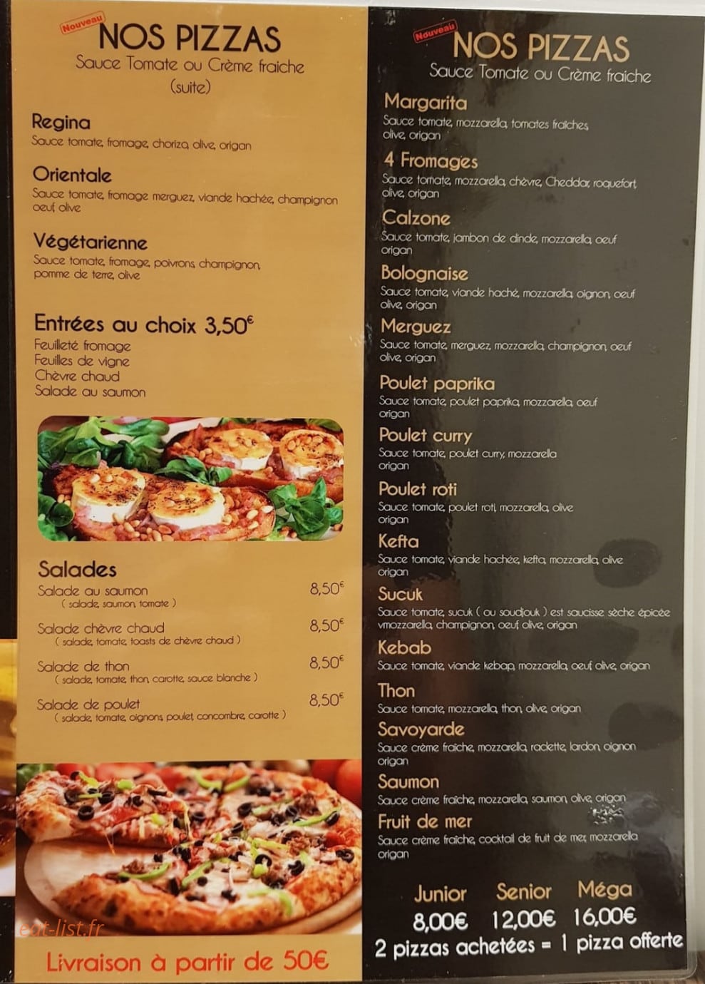 Cafe Restaurant — carte page 2
