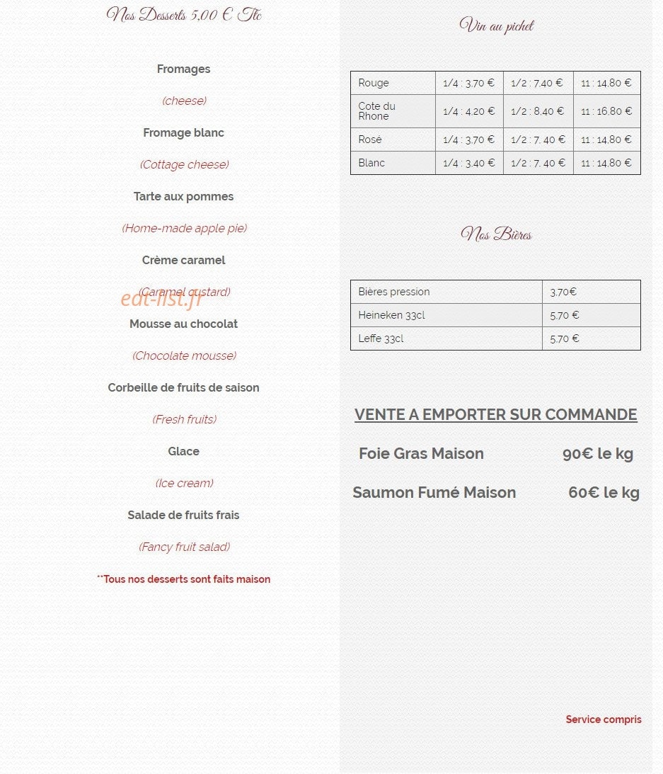 Des 4 Ecluses — carte page 2