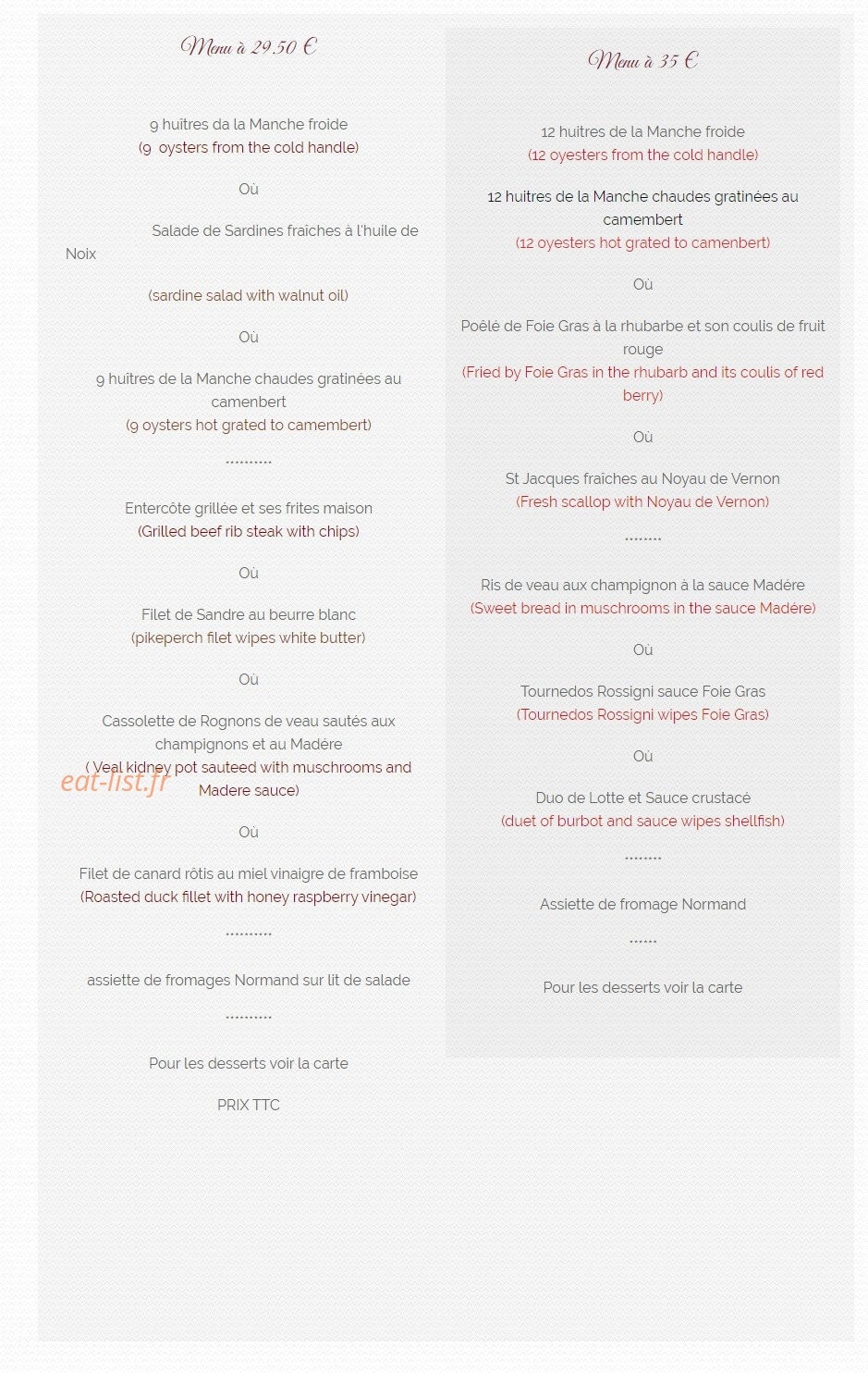 Des 4 Ecluses — carte page 4