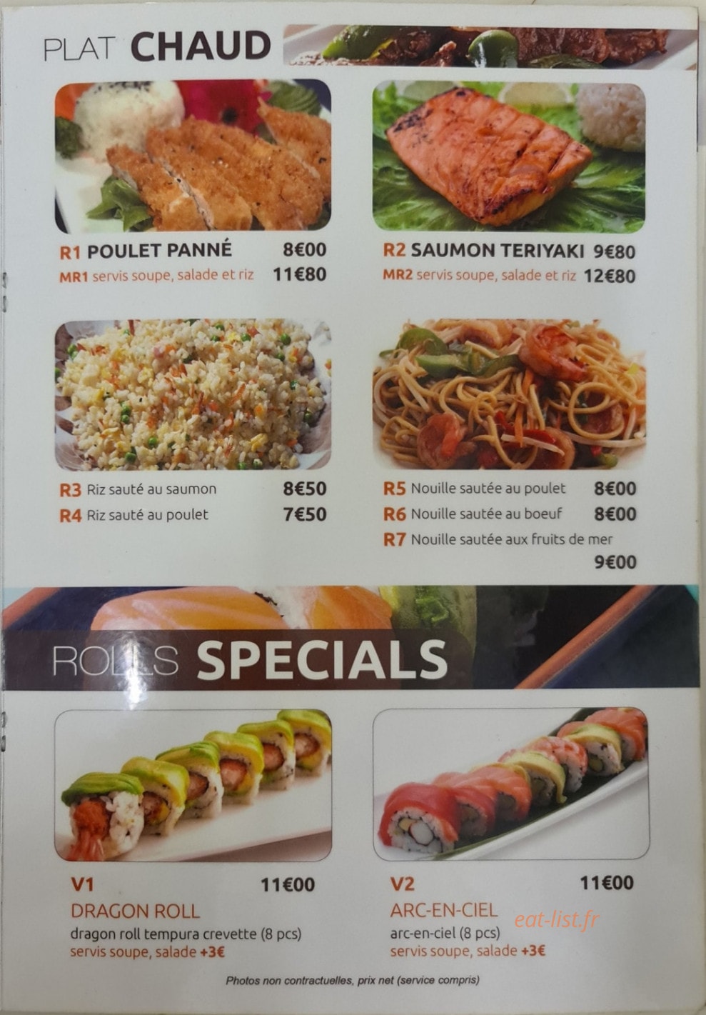 Gaillon Sushi — carte page 6