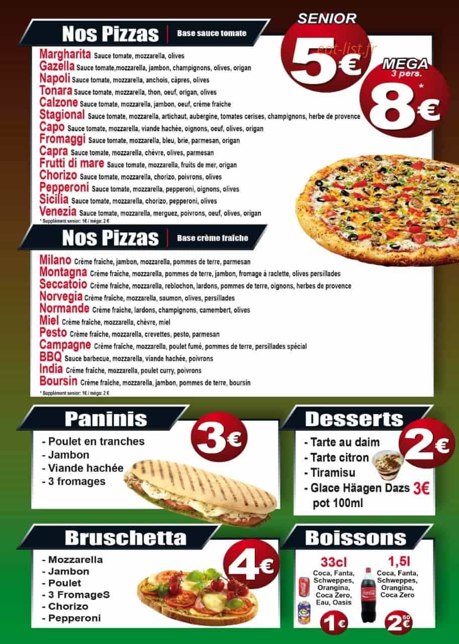 Gusto Pizza Gaillon — carte page 2