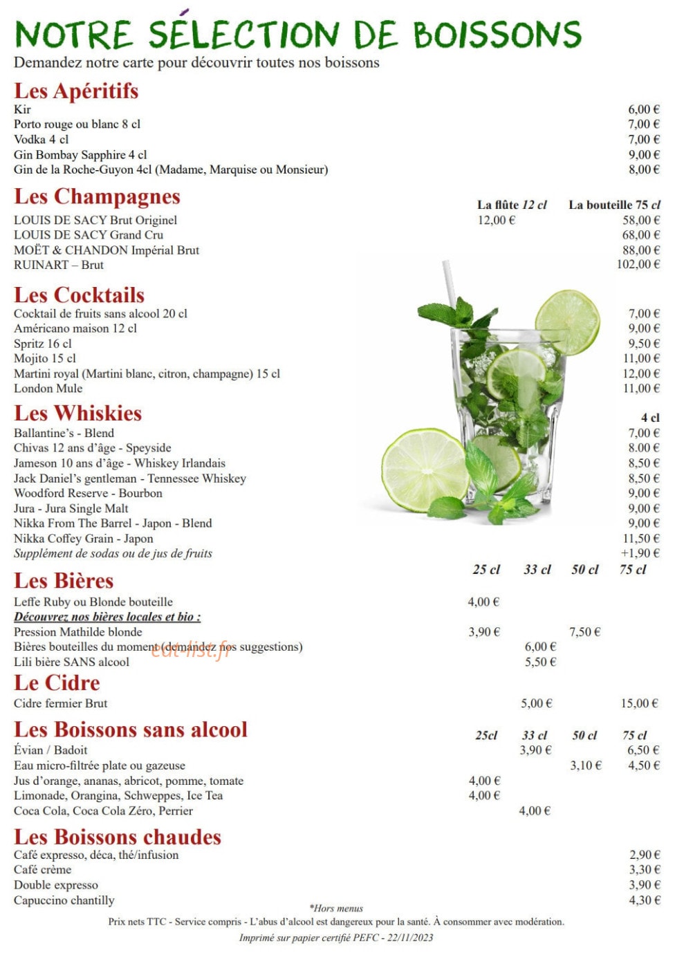 L'Atelier De Jacques — carte page 3