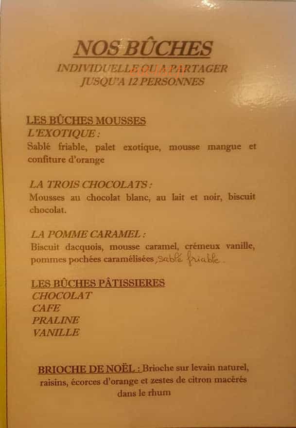 Aux saveurs des bois — carte page 4