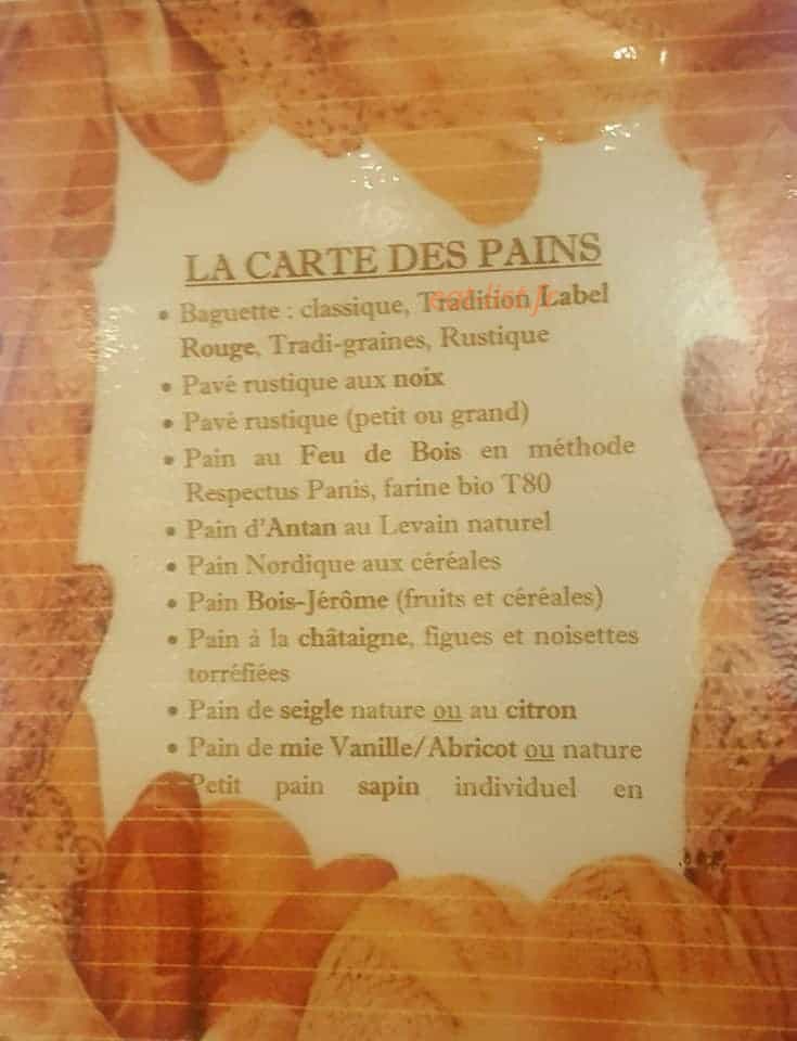 Aux saveurs des bois — carte page 2