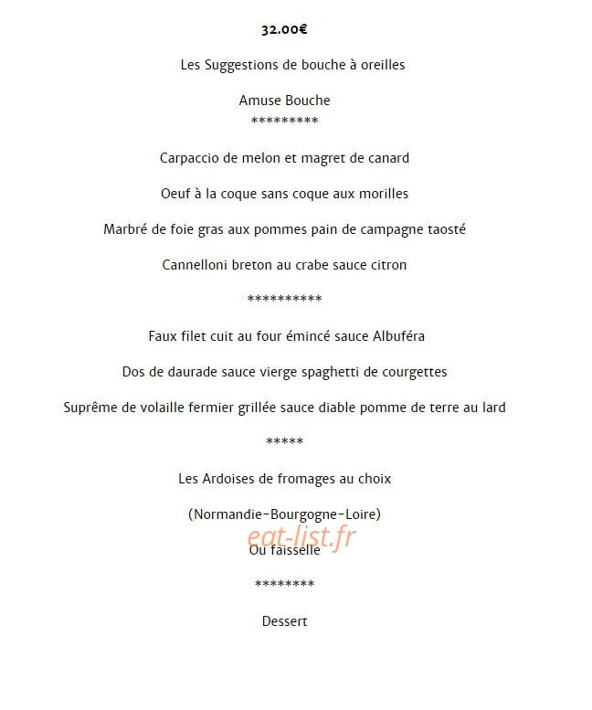 Auberge du Prieuré Normand — carte page 2