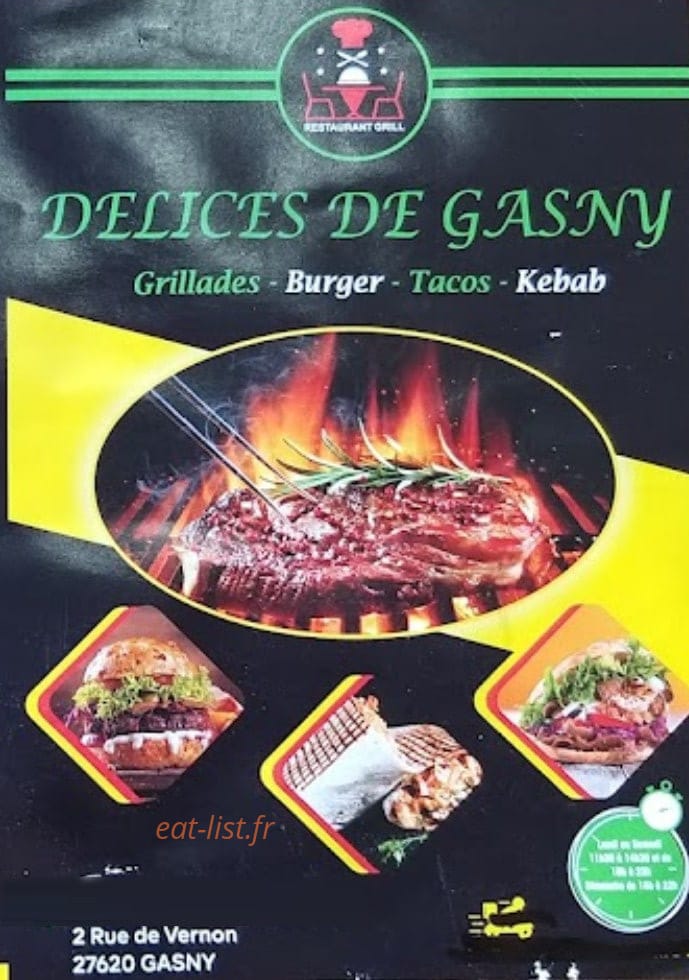 Carte et menu Delices de Gasny Gasny
