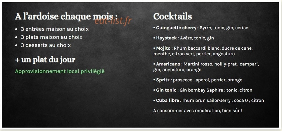 La guinguette de giverny — carte page 1