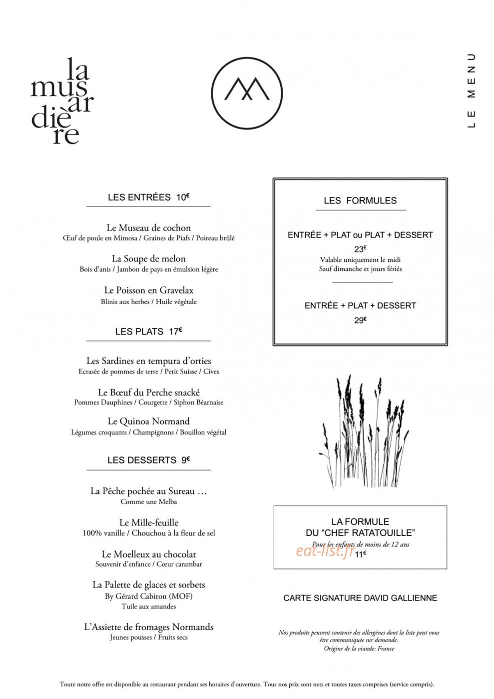 La Musardière — carte page 1