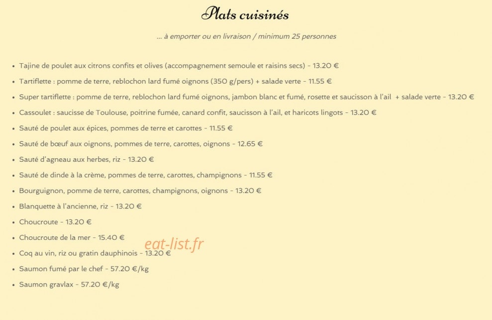 Mélhan Traiteur — carte page 10