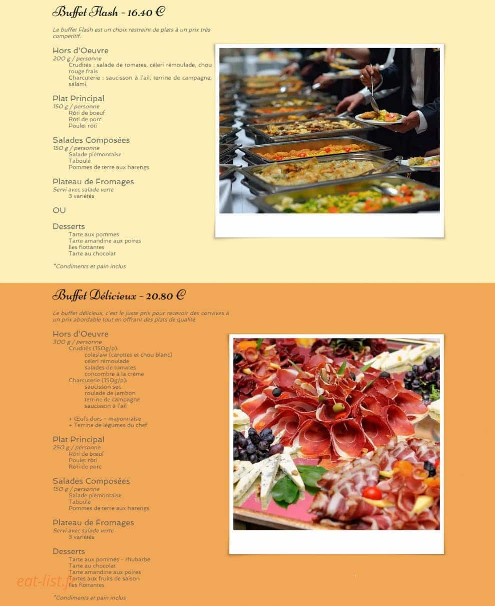 Mélhan Traiteur — carte page 1