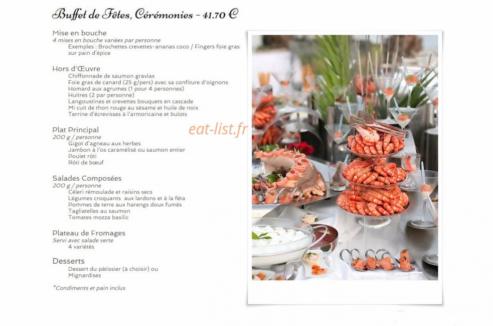 Mélhan Traiteur — carte page 3