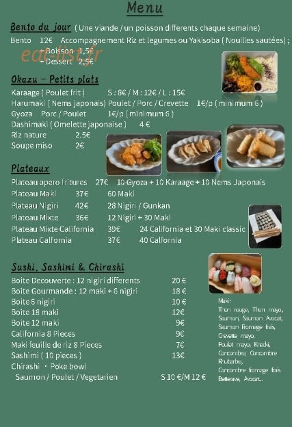 Inakabento — carte page 1