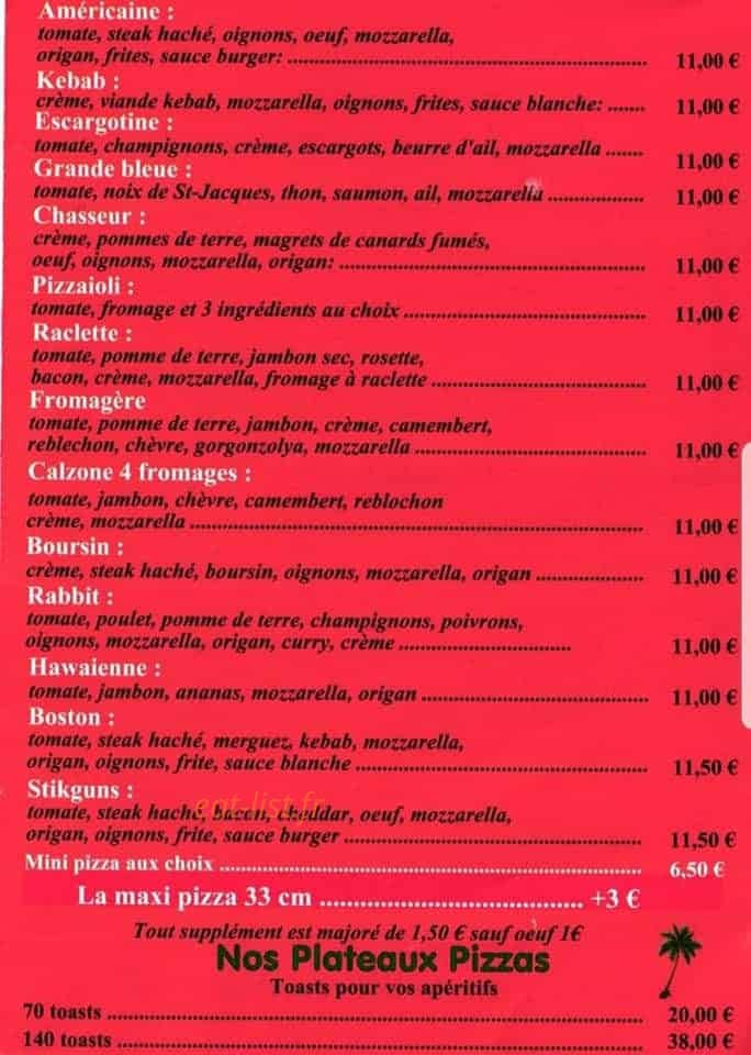 Pause pizza — carte page 2