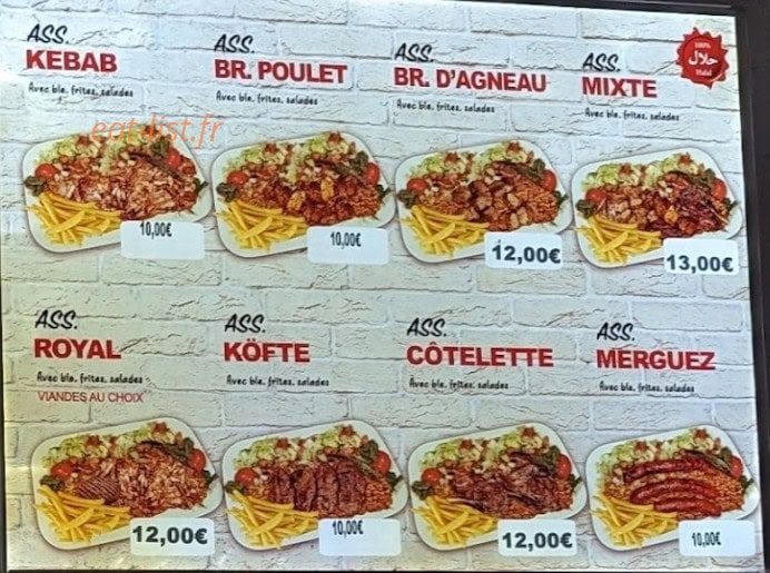 L'anka kebab — carte page 3