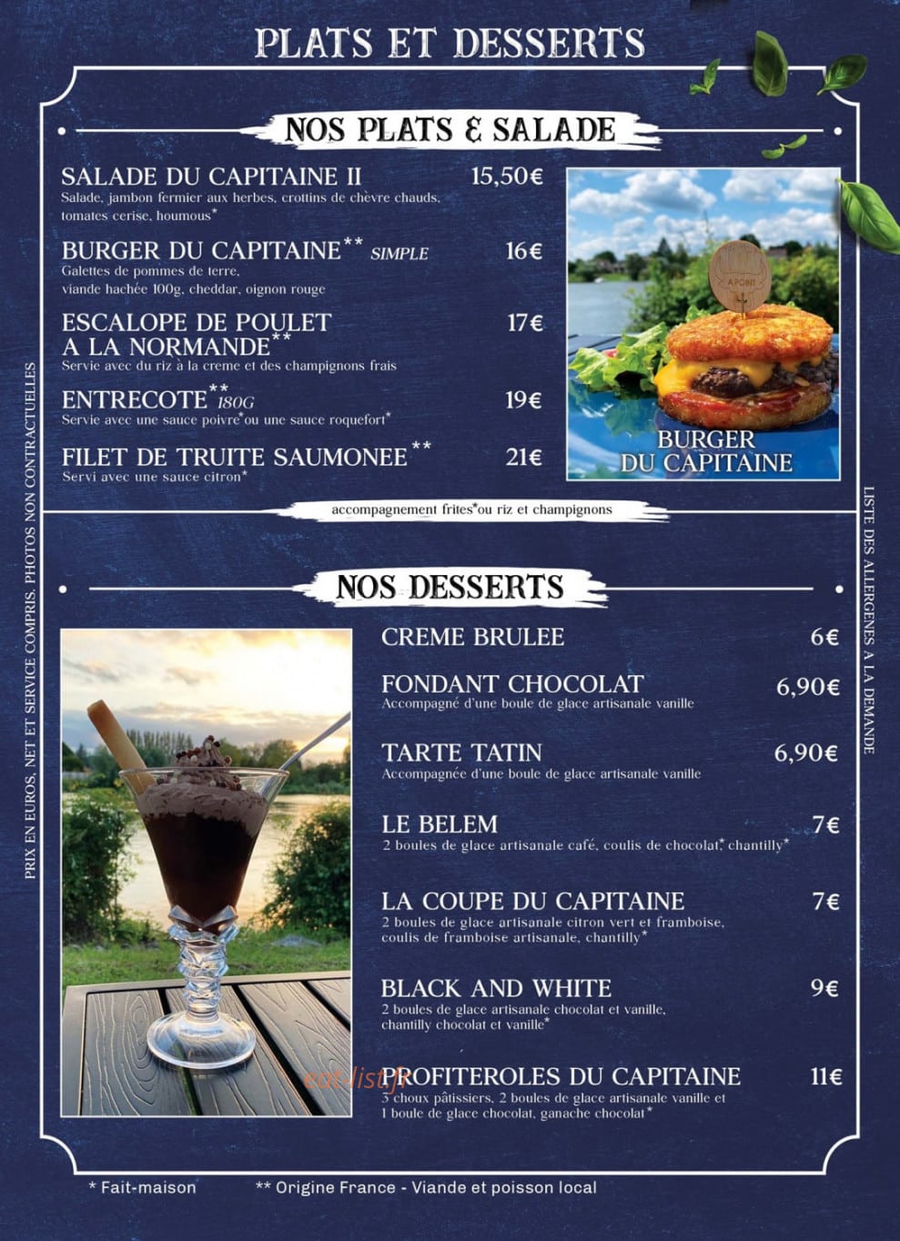 La Capitainerie — carte page 5