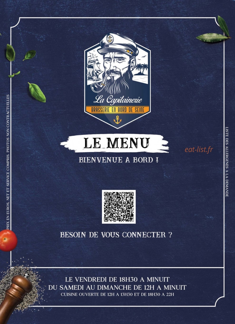 La Capitainerie — carte page 1