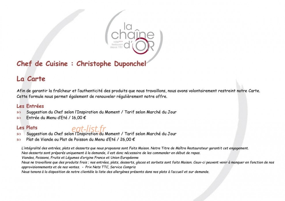 La Chaîne d'Or — carte page 2
