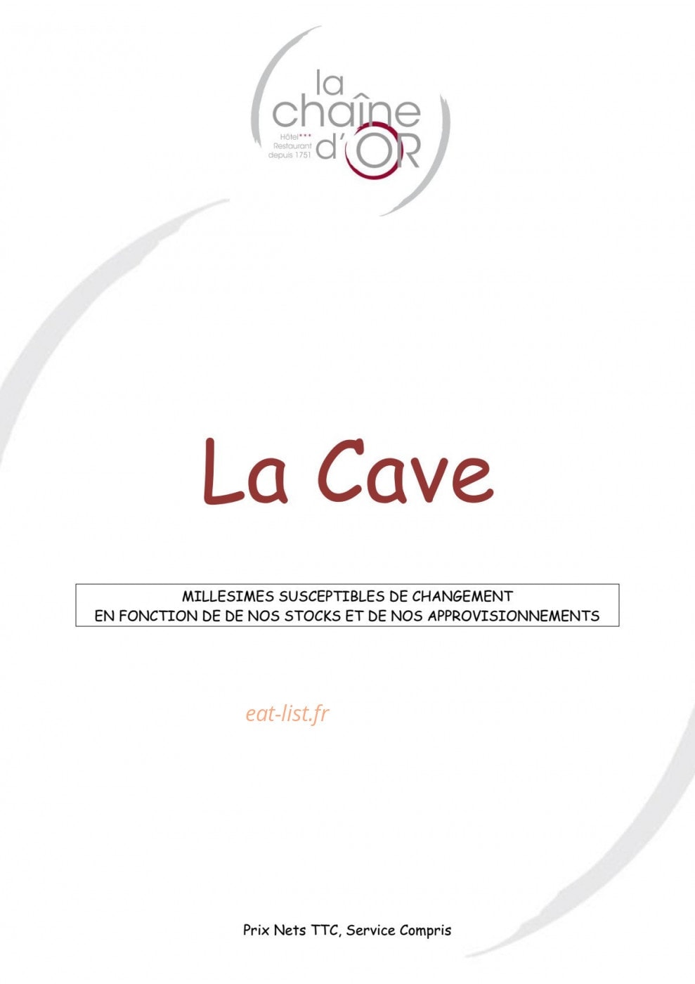 La Chaîne d'Or — carte page 7