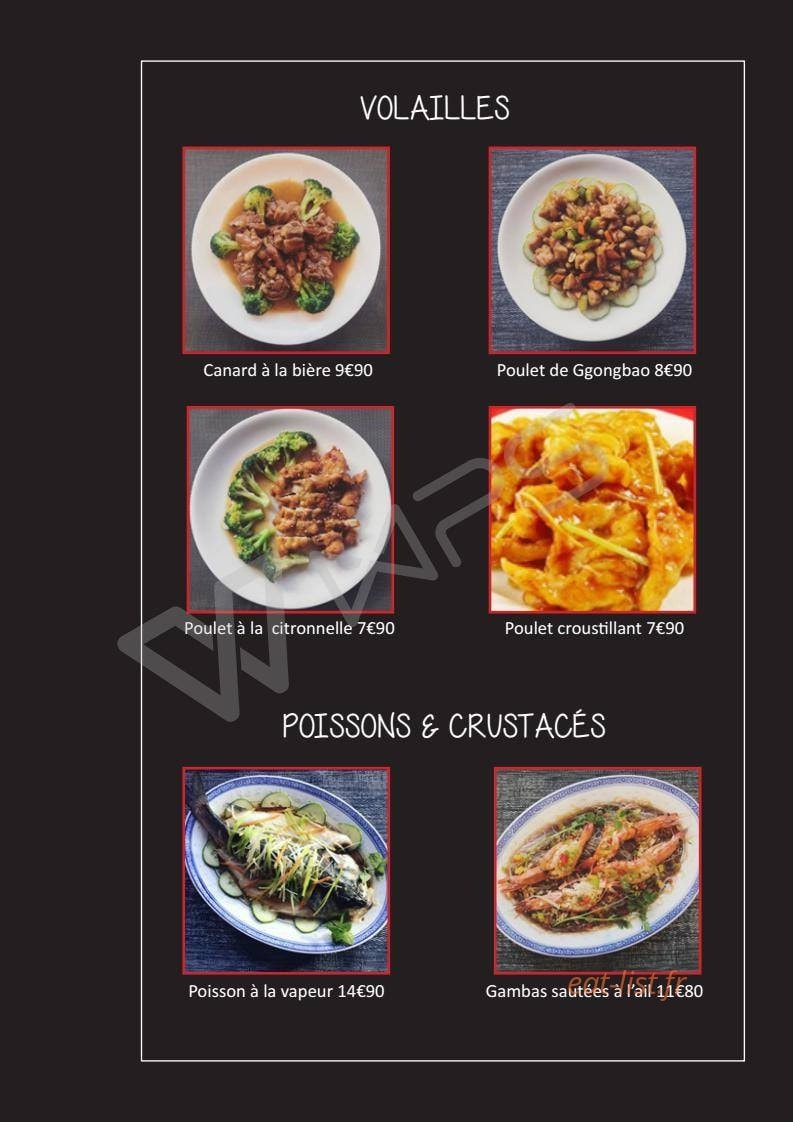 La Table Rouge — carte page 4