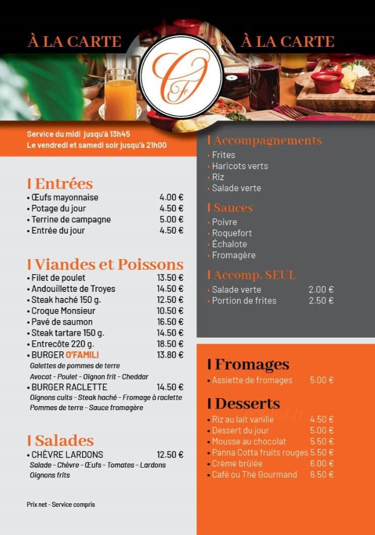 O'Famili — carte page 1