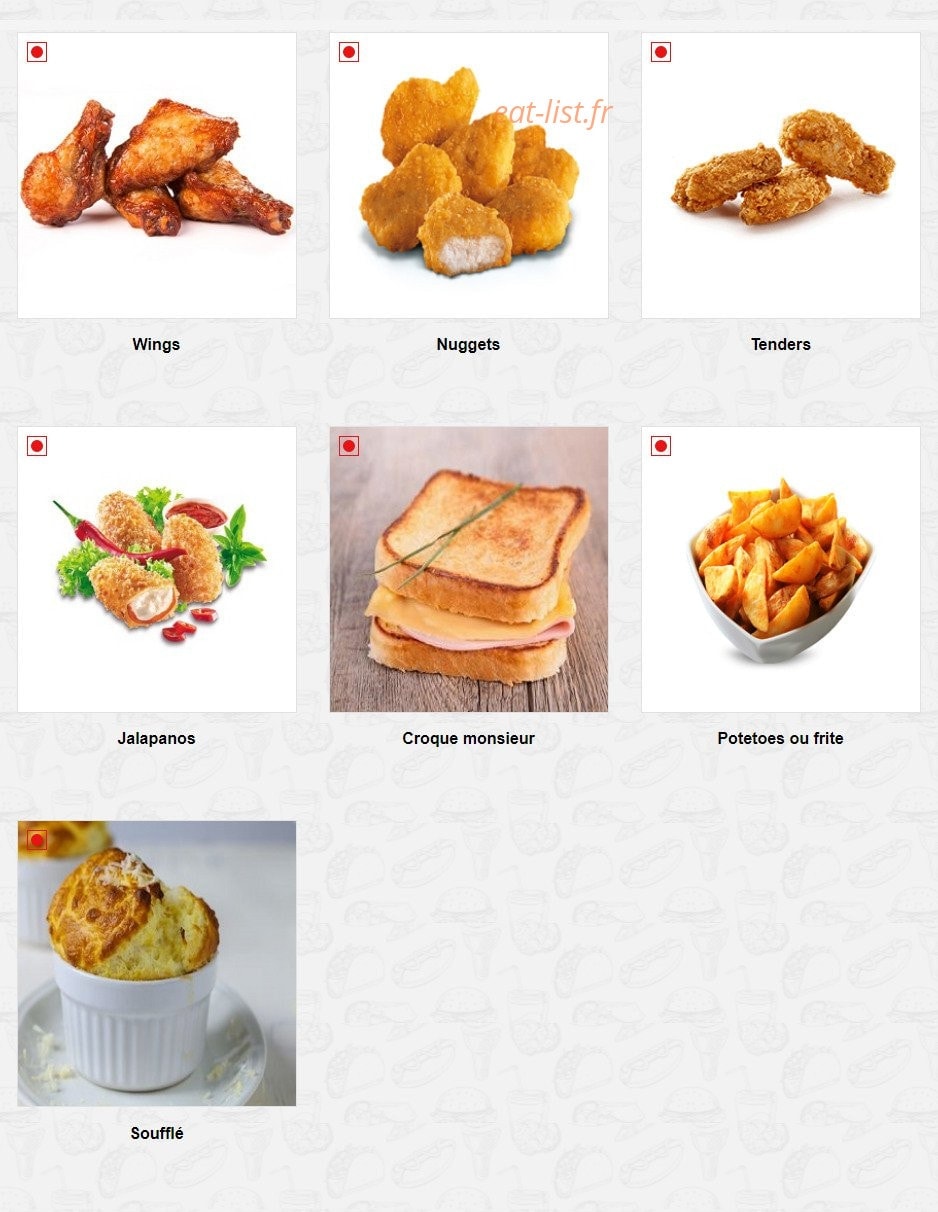 O'food — carte page 4