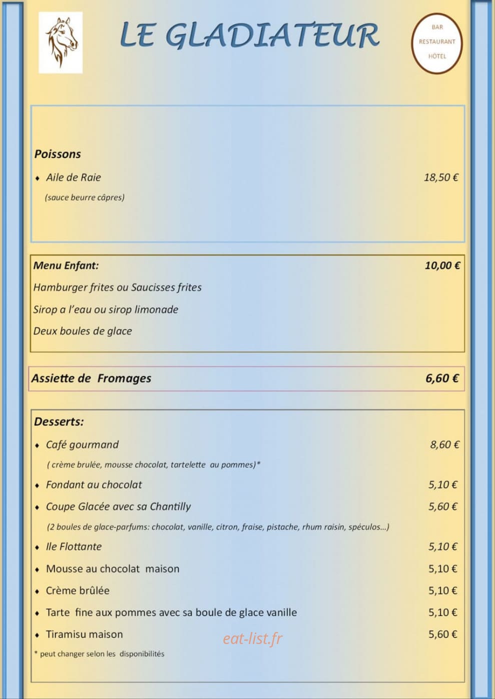 Le Gladiateur — carte page 3
