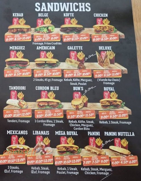 Tonton kebab — carte page 2
