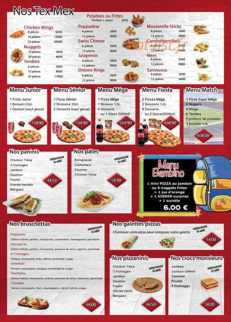 Delices Pizza — carte page 3