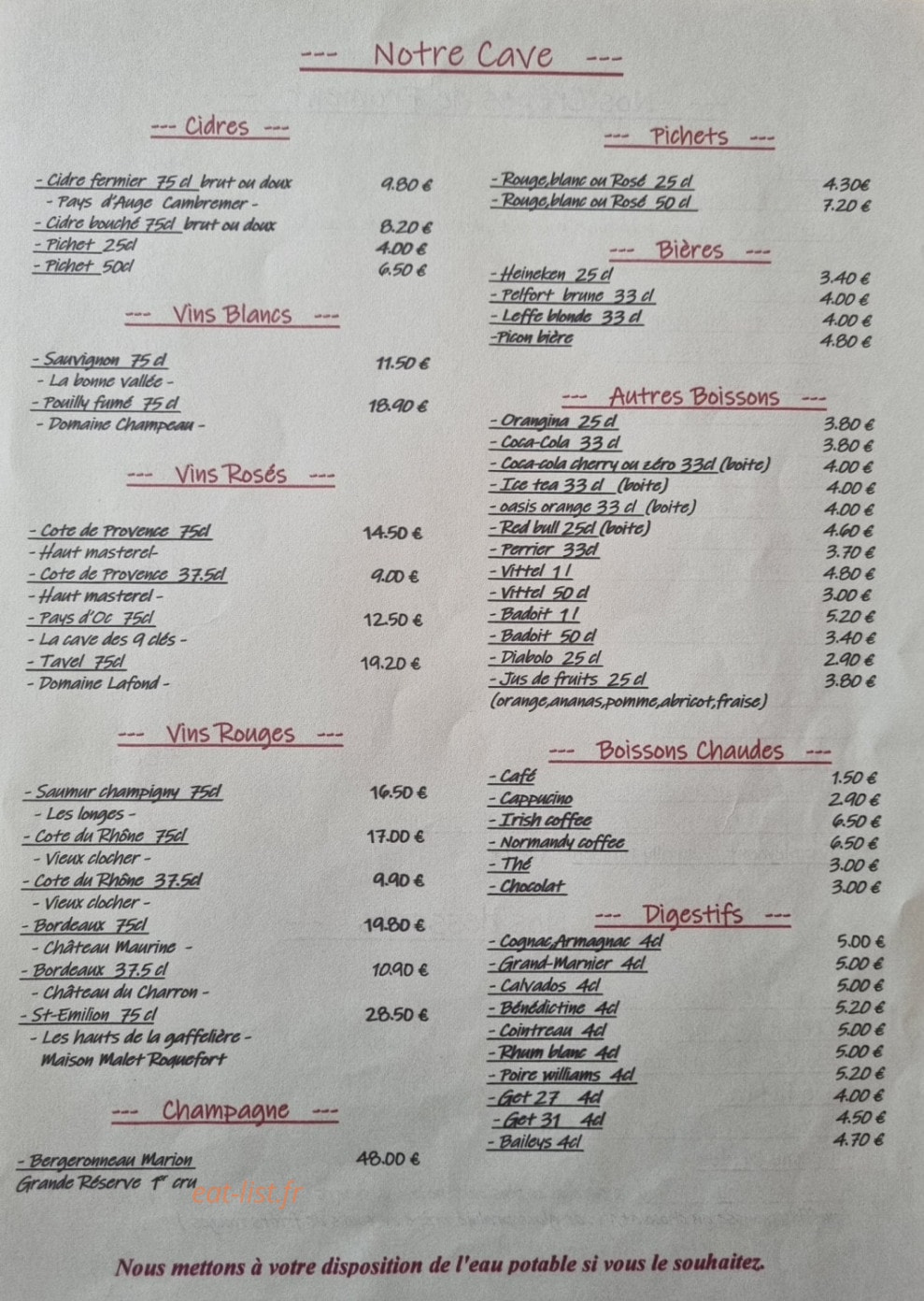 La Crêpe Rit Chez Titus — carte page 4