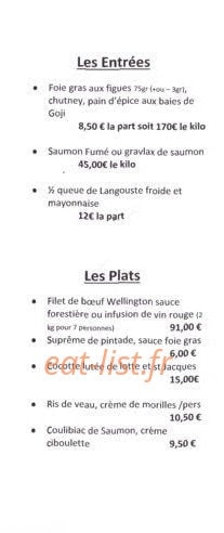 Le comptoir de l'arboretum — carte page 2