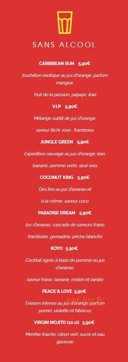 La Crêpe dans le Bec — carte page 11