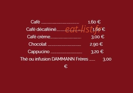 La Crêpe dans le Bec — carte page 10