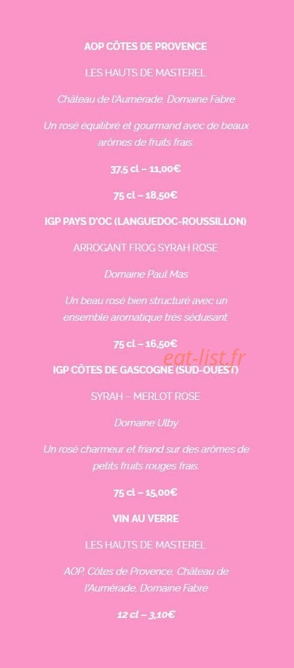 La Crêpe dans le Bec — carte page 6