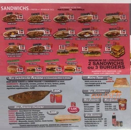 Bella pizza — carte page 3