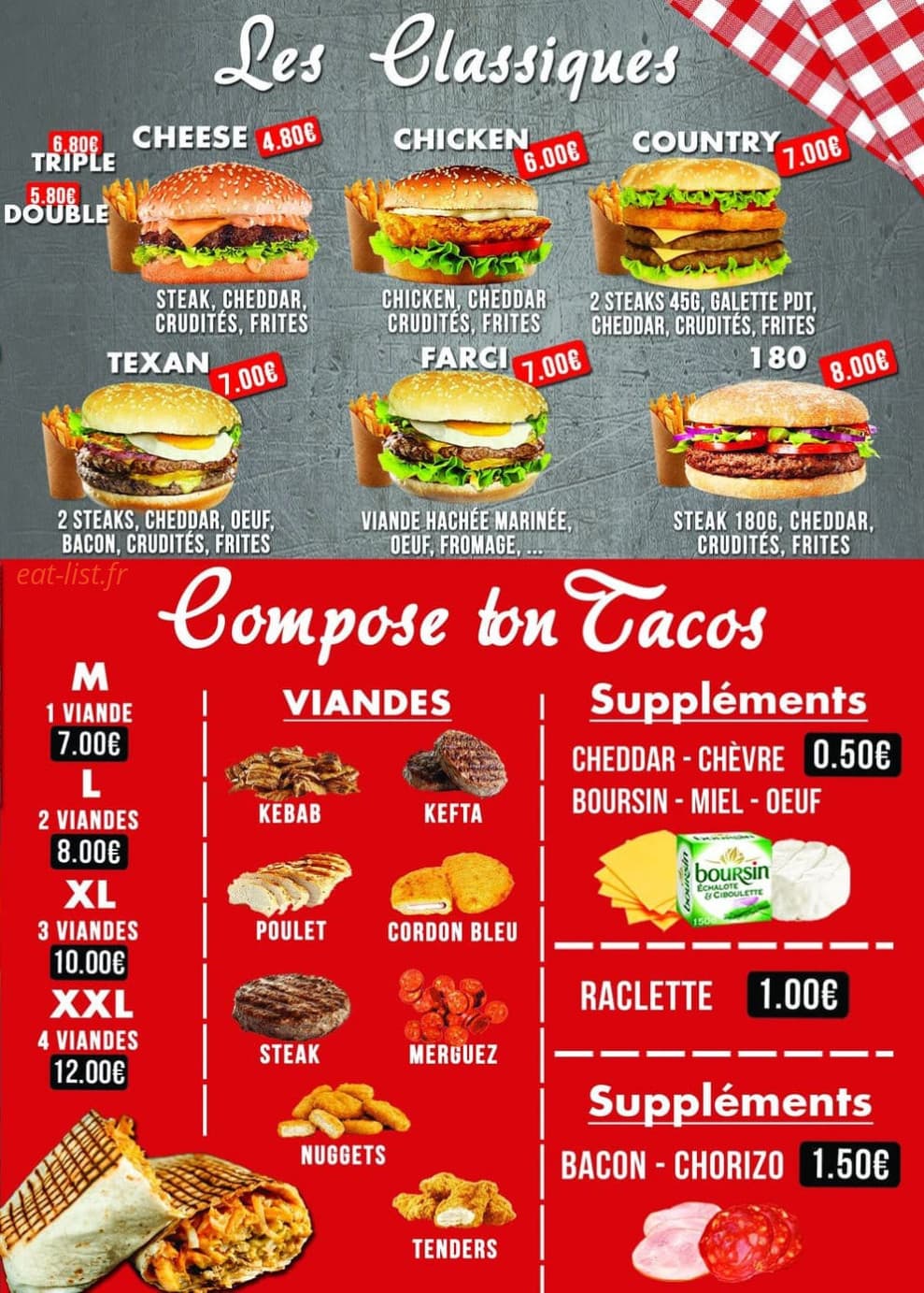 Class Food — carte page 5