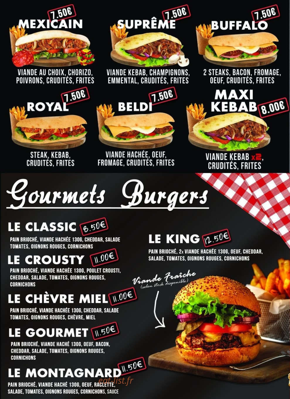 Class Food — carte page 4