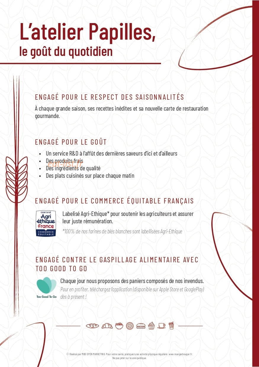 L'atelier Papilles — carte page 8