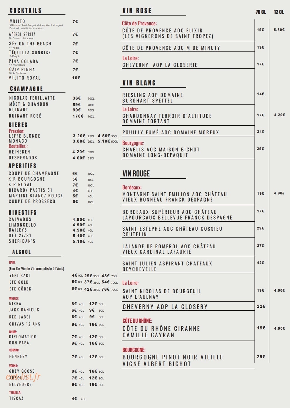 Big Beef SteakHouse — carte page 5